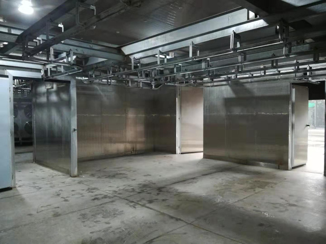 杭州蕭山紅墾白條肉速凍冷庫工程